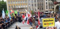 Demonstration in München © Privat, bearbeitet by IslamiQ