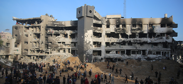 Al-Schifa Krankenhaus © Anadolu Images, bearbeitet by iQ.